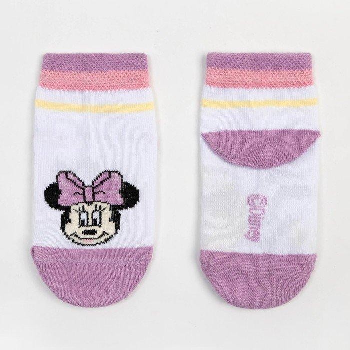Носки Минни Маус, белый, 14-16 см