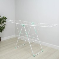 Сушилка для белья двухуровневая, рабочая длина 21 м, цвет белый