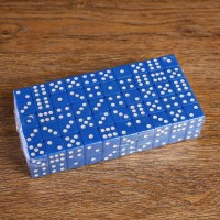 Кости игральные, 100 шт, 1.6 х 1.6 см