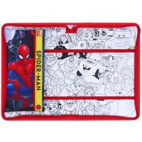 Папка для труда А4 с пеналом, на молнии, текстиль, «Человек-паук»
