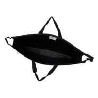 Папка для чертежей и рисунков A3, 420 х 343 х 50 мм, с ручками, пластиковая, молния сверху, 0.9 мм, "Стандарт" ПР 5, плечевой ремень, чёрная