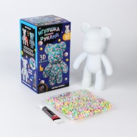 Игрушка помпонами «Медведь», разноцветный