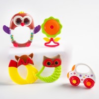 Набор погремушек-прорезывателей «Наш малыш» 5 шт, цвет МИКС
