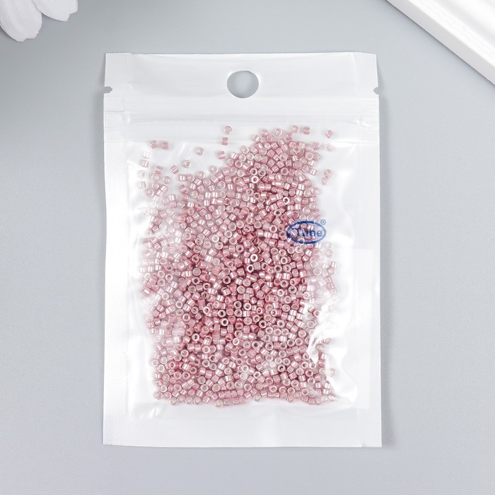 Бисер стекло 11/0 "Цилиндр. Розовое золото" 10 гр