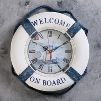 Часы настенные, серия: Море, "Стаксель", плавный ход, 30 х 30 см