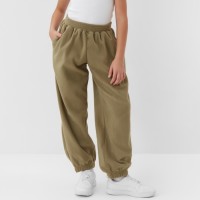 Брюки флисовые для девочки MINAKU: Fleece Soft, светло-зелёные, рост 146 см