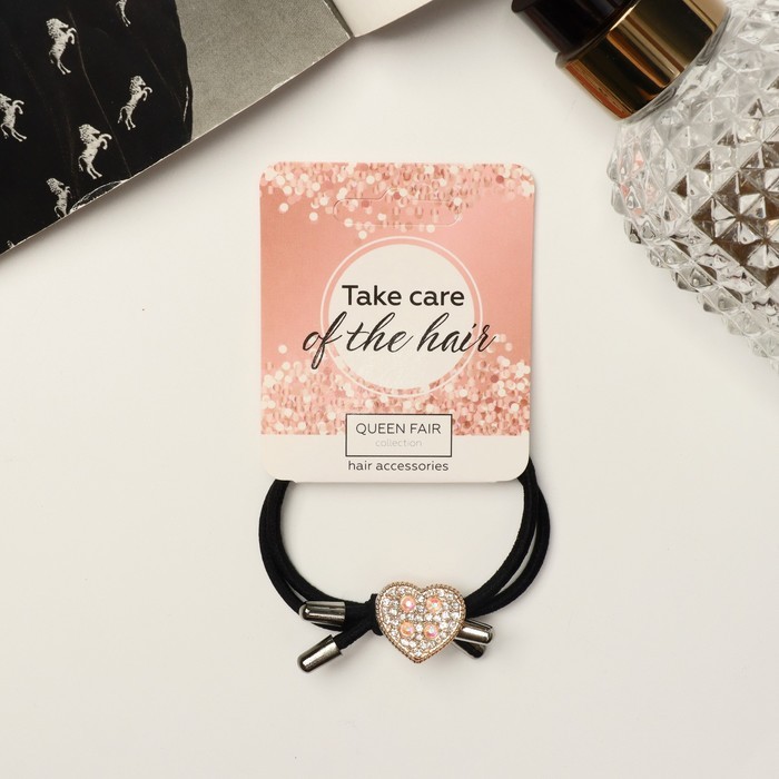 Резинка для волос "Гемма" куб, 4,5 см, серебро