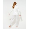 Пижама женская (сорочка, брюки) MINAKU: Light touch цвет белый, р-р 50