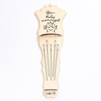 Набор подарочный 6 шампуров, нож-вилка на деревянном щите