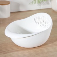 Дуршлаг кухонный «Радуга», 21,8×16,5 см, цвет МИКС