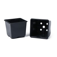 Горшок для рассады, 180 мл, 7 × 7 × 6,5 см, чёрный, Greengo