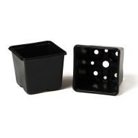 Горшок для рассады, 180 мл, 7 × 7 × 6,5 см, чёрный, Greengo