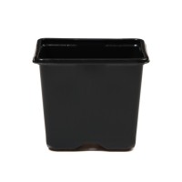Горшок для рассады, 180 мл, 7 × 7 × 6,5 см, чёрный, Greengo