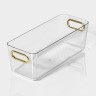 Контейнер для хранения LaDо́m «Нежность», 28×11×9.5 см, прозрачный