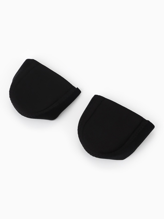 Подпяточники с силиконовой вставкой, универсальные, размер 36-46, чёрный