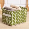Текстильная корзинка Доляна, зелёная, 12×15×20 см