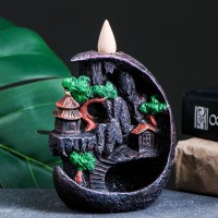 Подставка для благовоний "Деревенька в гора×" 11×7×12 см