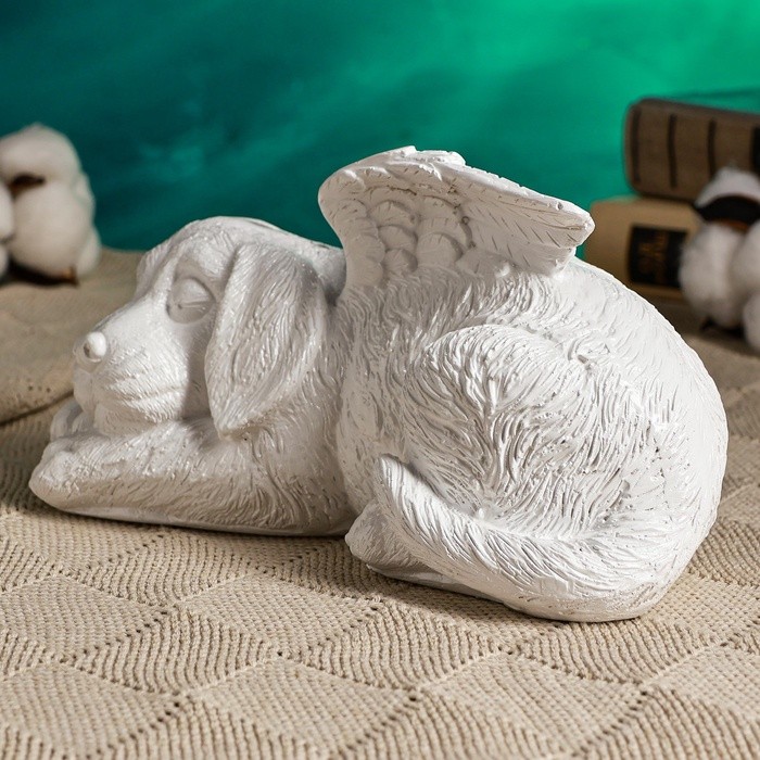 Копилка "Песик ангел" 21х12см, белый