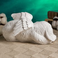 Копилка "Песик ангел" 21х12см, белый