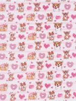 Бумага упаковочная глянцевая «Корги», 70×100 см,1 лист