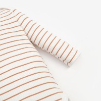 Боди с длинным рукавом «Крошка Я» BASIC LINE, рост 62-68 см, полоска бежевая