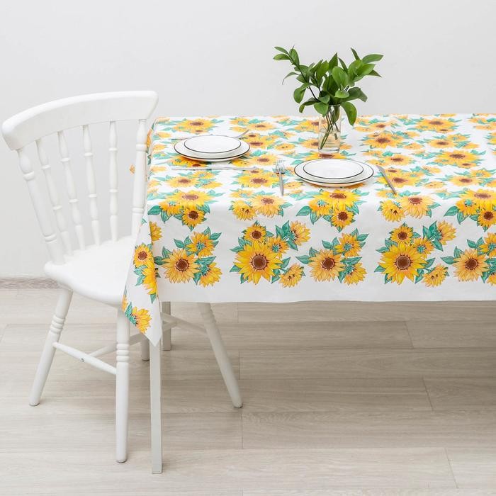 Скатерть без основы многоразовая «Колорит Пикник», 120×160(+/-5) см, цвет МИКС