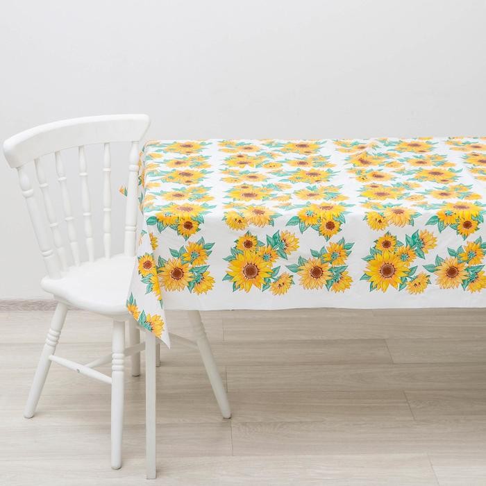 Скатерть без основы многоразовая «Колорит Пикник», 120×160(+/-5) см, цвет МИКС