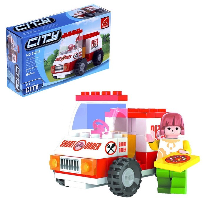 Конструктор «Доставка пиццы», 56 деталей