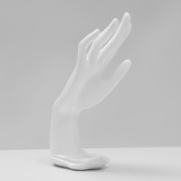 Подставка для украшений QF «Рука» 9×12×22, цвет белый