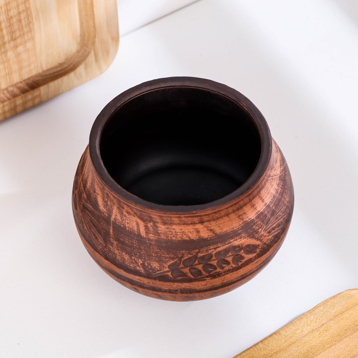 Горшок для жаркого "Колос" 0,3 л., 11х10х10 см Горшок для жаркого "Колос" 0,3 л., 11х10х10 см