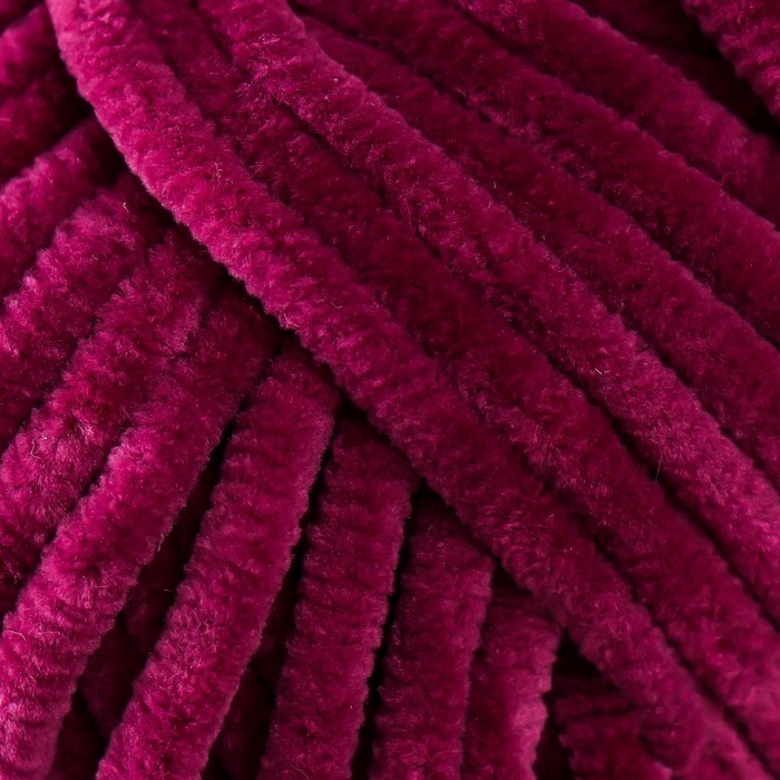 Пряжа "Dolce" 100% микрополиэстер 120м/100гр (766 т. фуксия)