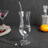 Набор ложек-трубочек барных Доляна «Витые», h=22 см, 6 шт