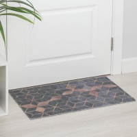 Коврик придверный Доляна «Бурлеск», грязезащитный, вырезной, 45×75 см