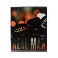Тетрадь 48 листов в клетку, Calligrata, Real Man, МИКС
