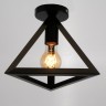 Светильник "Пирамида" 1хE27 40Вт черный 23х23х20 см