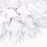 Бант для волос на резинке школьный, белый, 11 см, Минни Маус