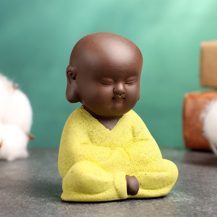 Фигурка "Будда", 7х5 см, лайм