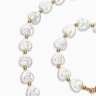 Набор 2 предмета: бусы, браслет «Жемчуг барочный. Сердечки», 40/18 см, белый в золоте