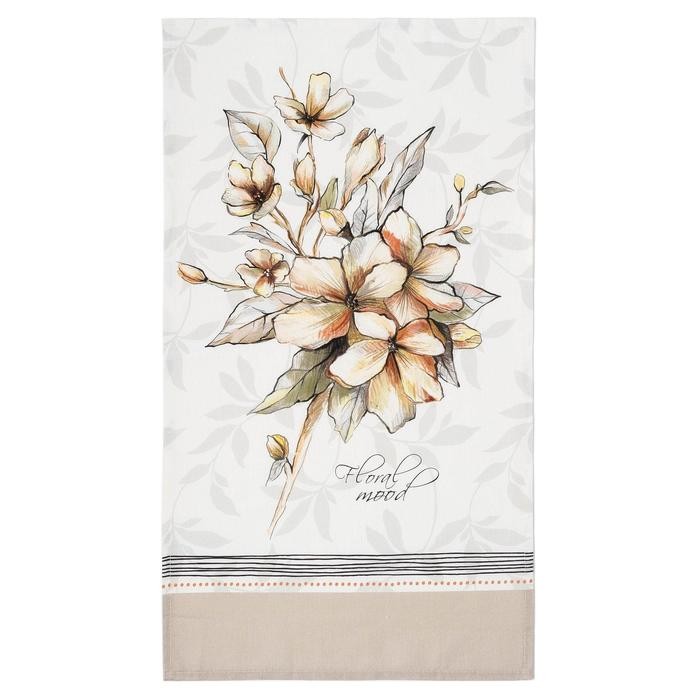 Полотенце "Этель" Floral mood 40х73 см, 100% хл, репс 210 гр/м2 Полотенце "Этель" Floral mood 40х73 см, 100% хл, репс 210 гр/м2