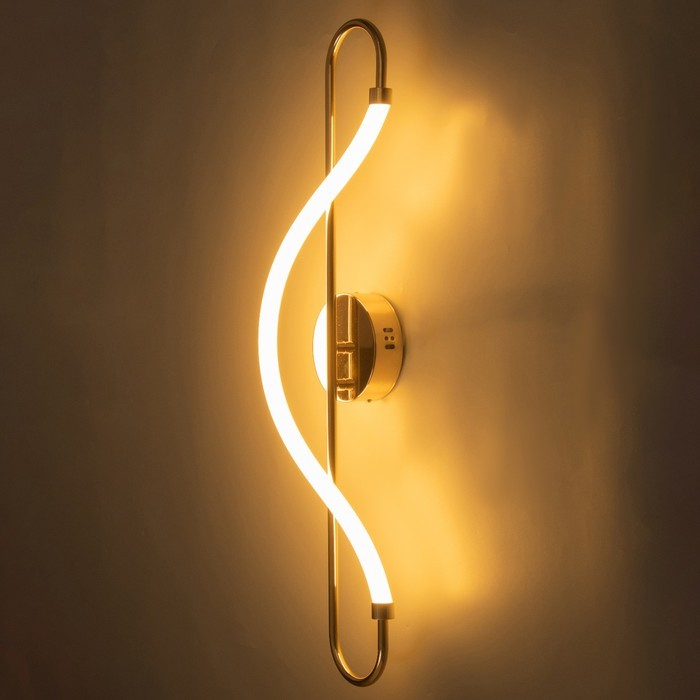 Светильник "Изгиб" LED 16Вт 3000К золото 26х11х82 см Светильник "Изгиб" LED 16Вт 3000К золото 26х11х82 см