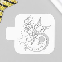 Трафарет "Дракон"  9х9 см