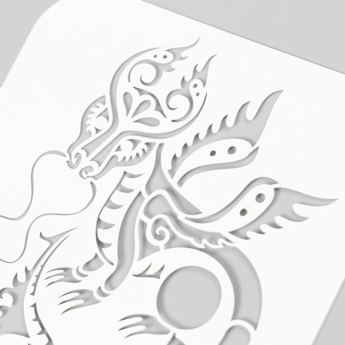 Трафарет "Дракон"  9х9 см
