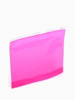 Косметичка для бассейна с застёжкая зип-лок, прозрачная/малиновая