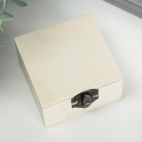 Шкатулка дерево для росписи квадрат 8х4,5х8 см