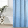 Штора для ванны Доляна «Полоска», 180×180 см, полиэстер, голубая