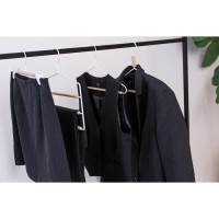 Плечики - вешалка для брюк и юбок LaDо́m Laconique, 36.5×31×1.1 см, многоуровневые, белые