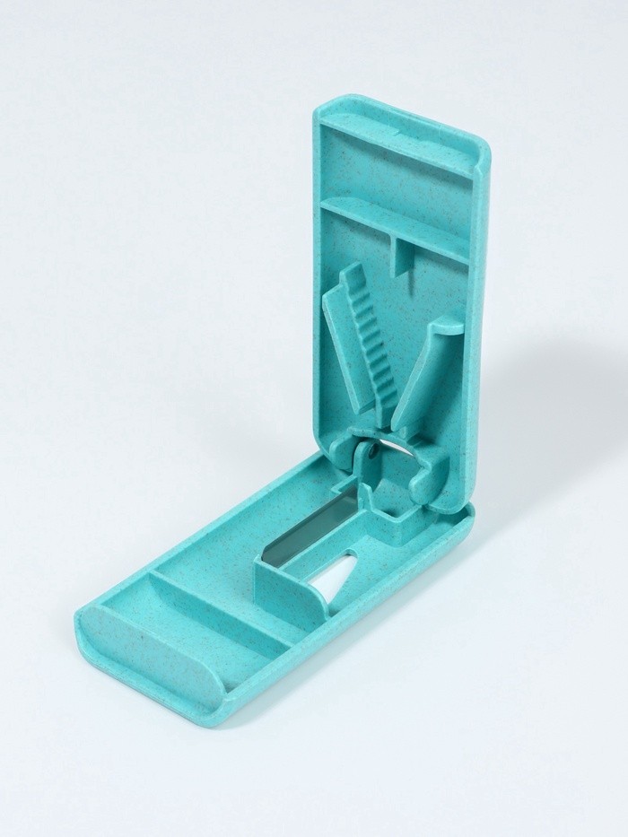 Таблетница с делителем, 8×4×1.5 см, 1 секция, МИКС