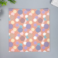 Бумага 1-сторонняя с золотым тиснением "Пэчворк" плотность 80 гр 24,5х23 см