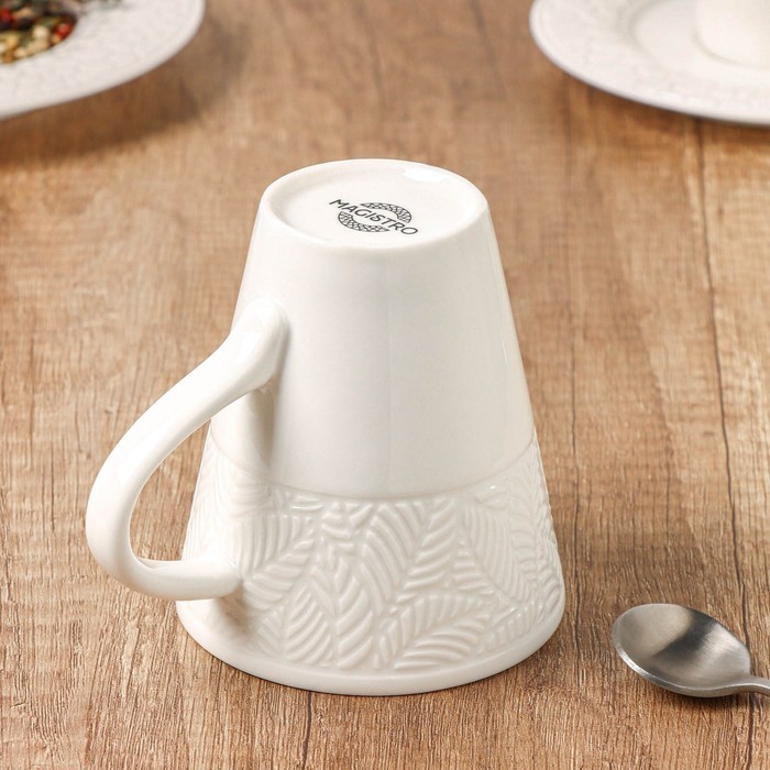 Чашка чайная Magistro «Лист», 220 мл, 12×9×10 см