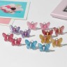 Серьги клипсы детские Выбражулька «Блестящая бабочка», миксы